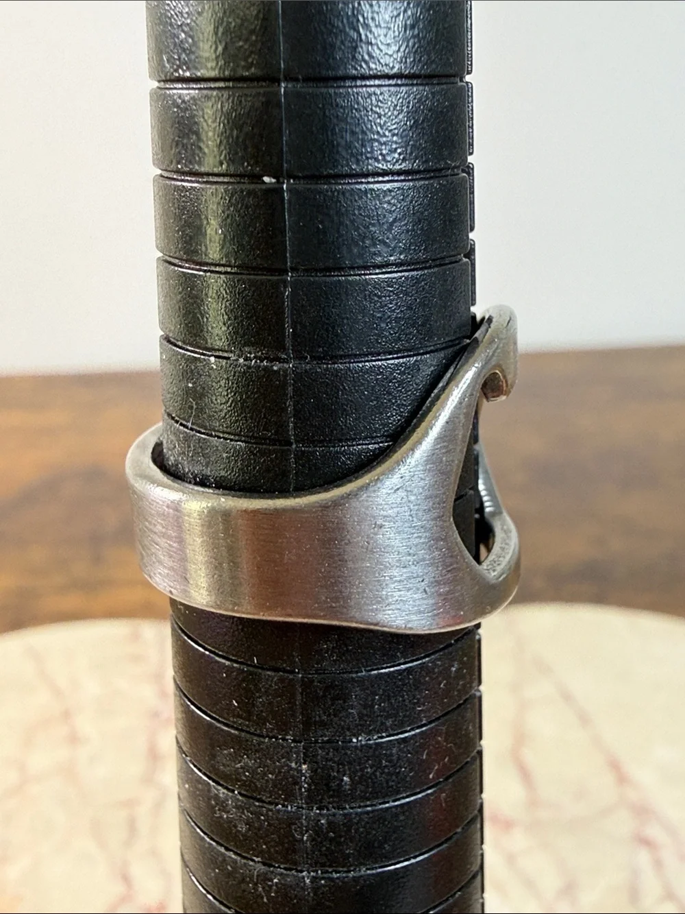 Stainless Steel Silver Bottle-Opener Ring for Men